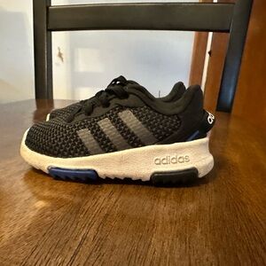 Adidas Black and Blue Toddler Sneakers size 5